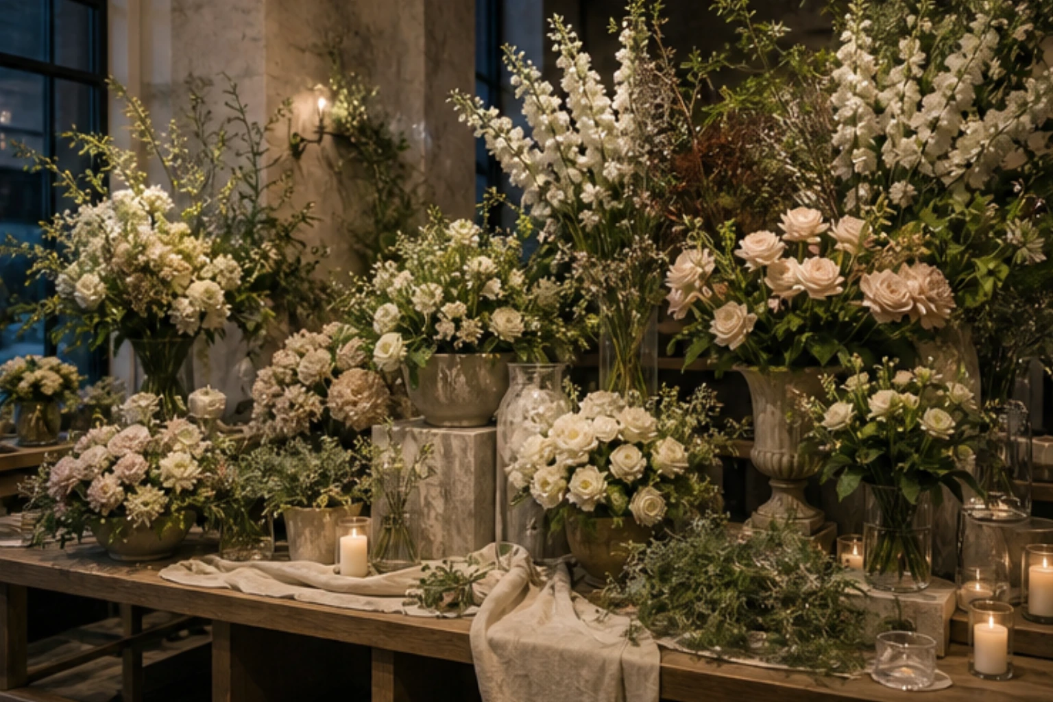 event flower collection with centerpieces ceremony flowers and elegant floral samples